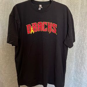 State Forty Eight Arizona Dbacks Childhood Cancer Gold Ribbon T-shirt